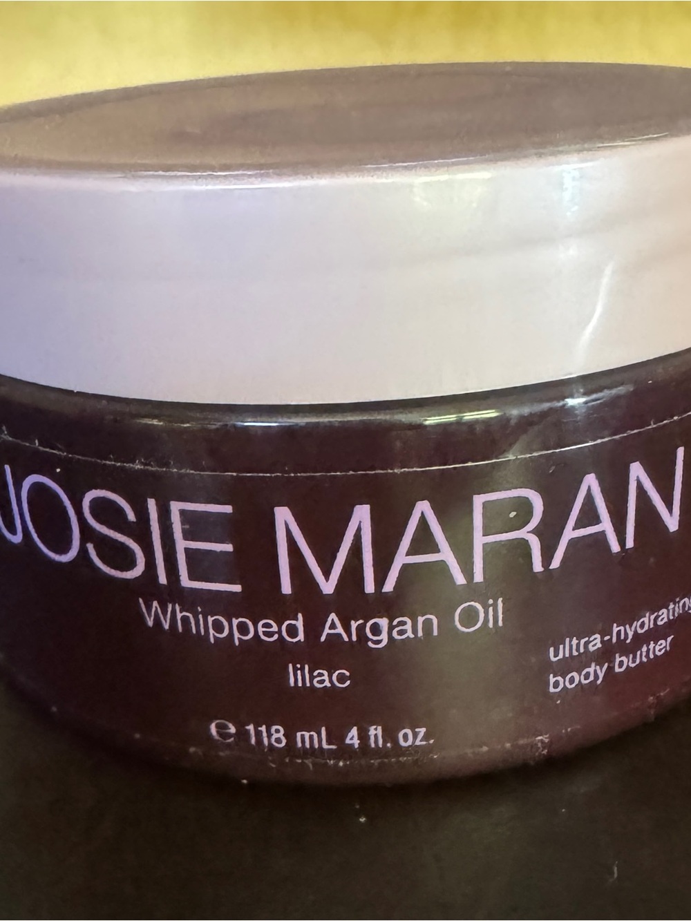 JOSIE MARAN Whipped Argan Oil Body Butter - Lilac and White Accents